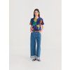 Bobo Choses džíny Striped Wide-Leg Denim Pants dámské