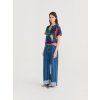 Bobo Choses džíny Striped Wide-Leg Denim Pants dámské