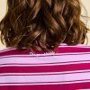 Langarmshirtgestreift AuberginePink 3 3